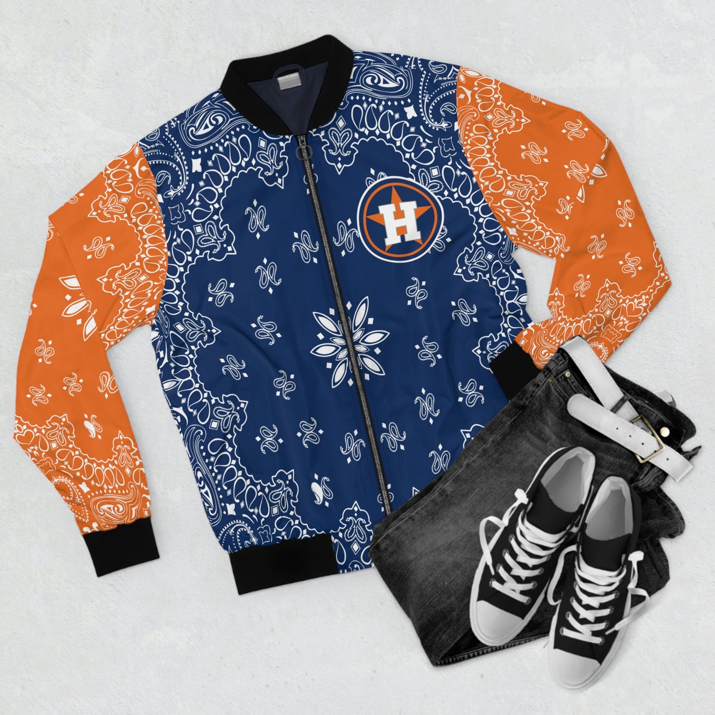 Hoover Bomber Style Bandana Jacket