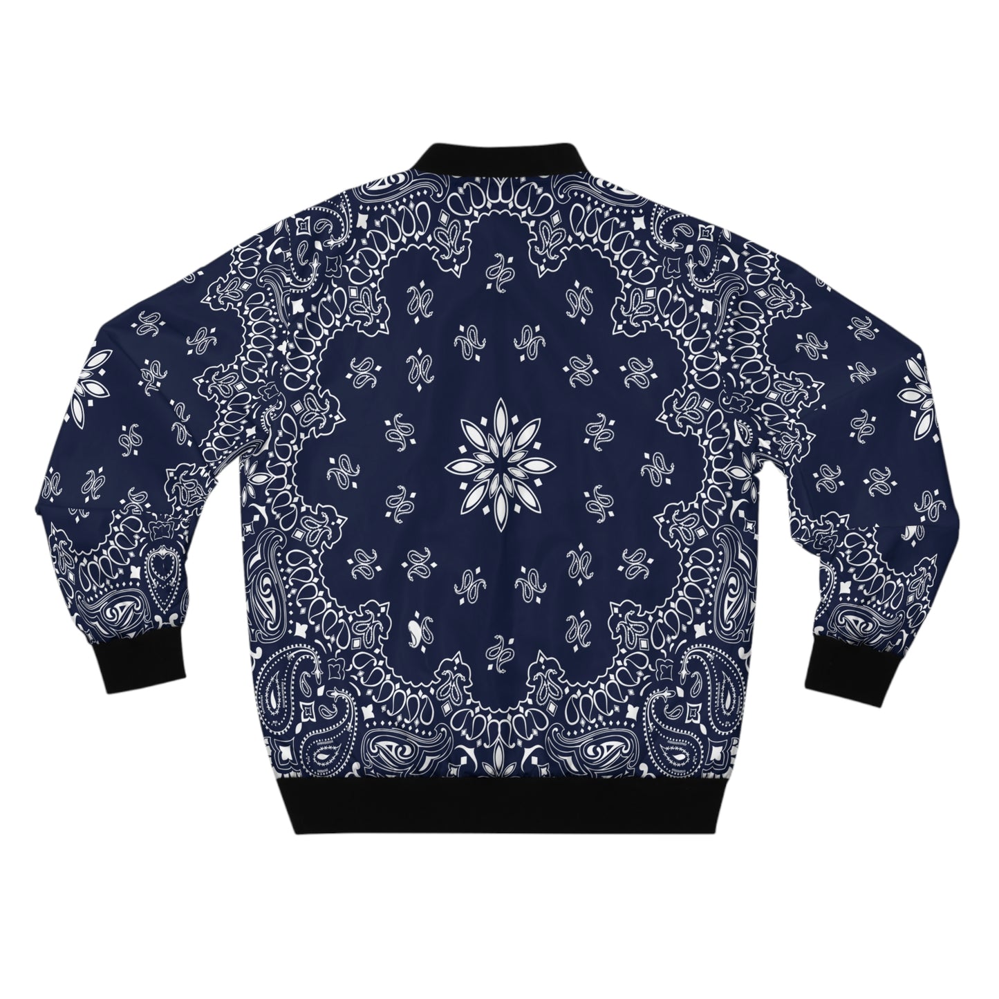 Blue Bandana Crip Sureno Bomber Style Jacket