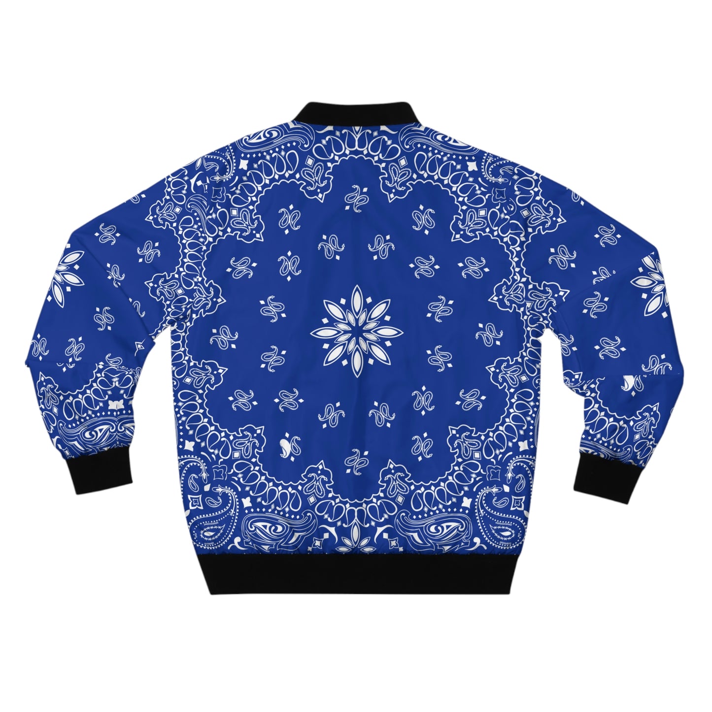 Sur Side Blue Bandana Men's Bomber Style Jacket