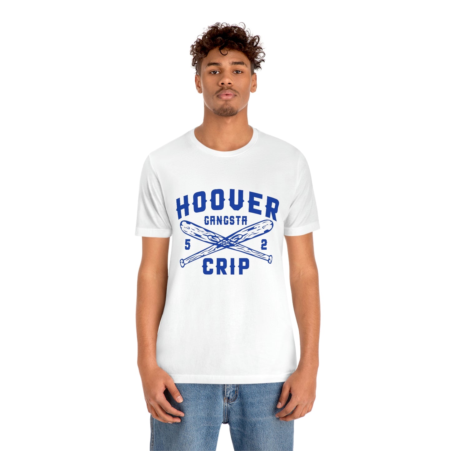 5 Deuce Hoover Gangsta Crip Blue Graphic Short Sleeve Tee