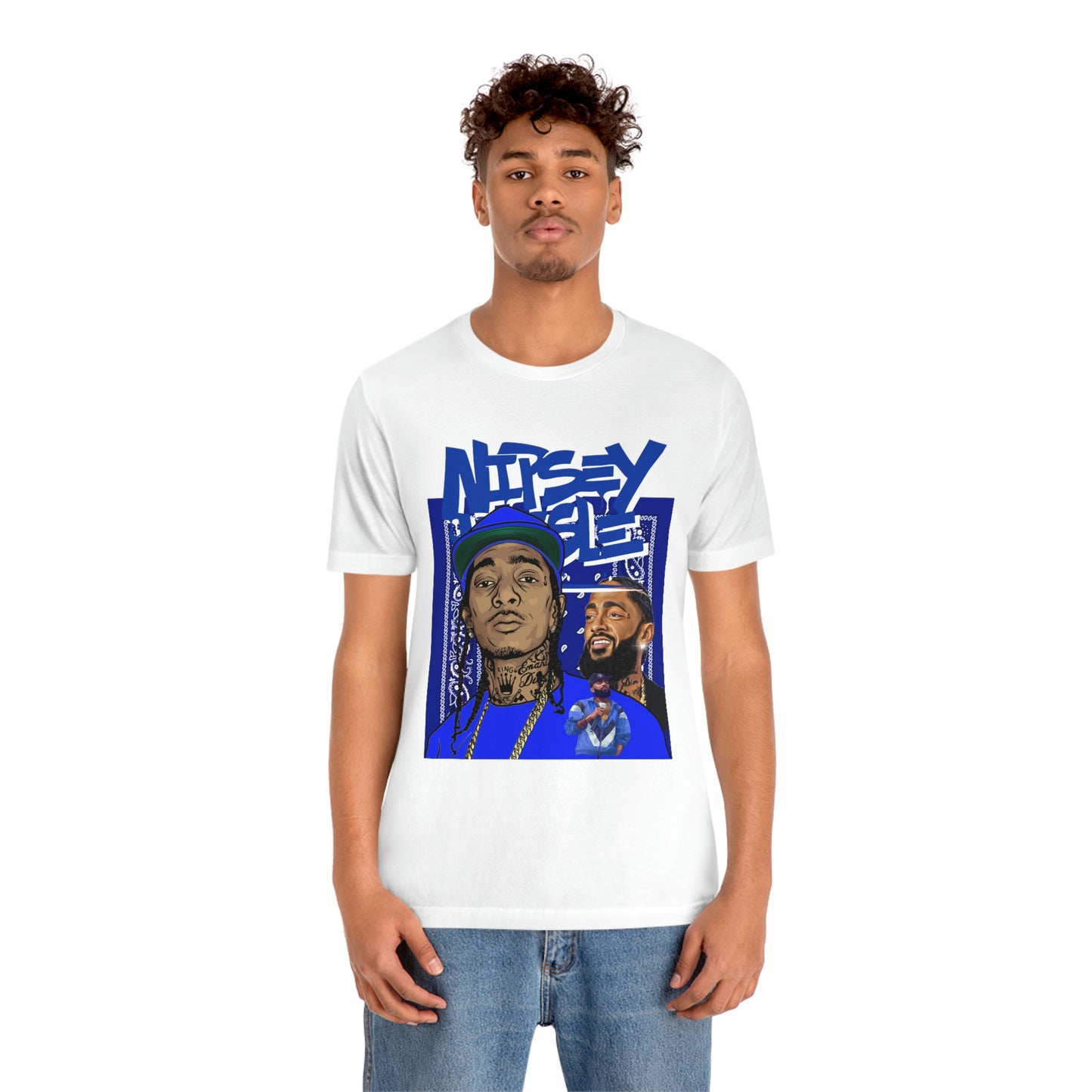 Nipsey Hussle Bandana Collage Short Sleeve Tee