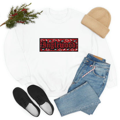 Inglewood Red Bandana Heavy Blend Crewneck Sweatshirt