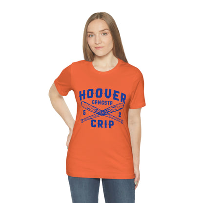 5 Deuce Hoover Gangsta Crip Blue Graphic Short Sleeve Tee