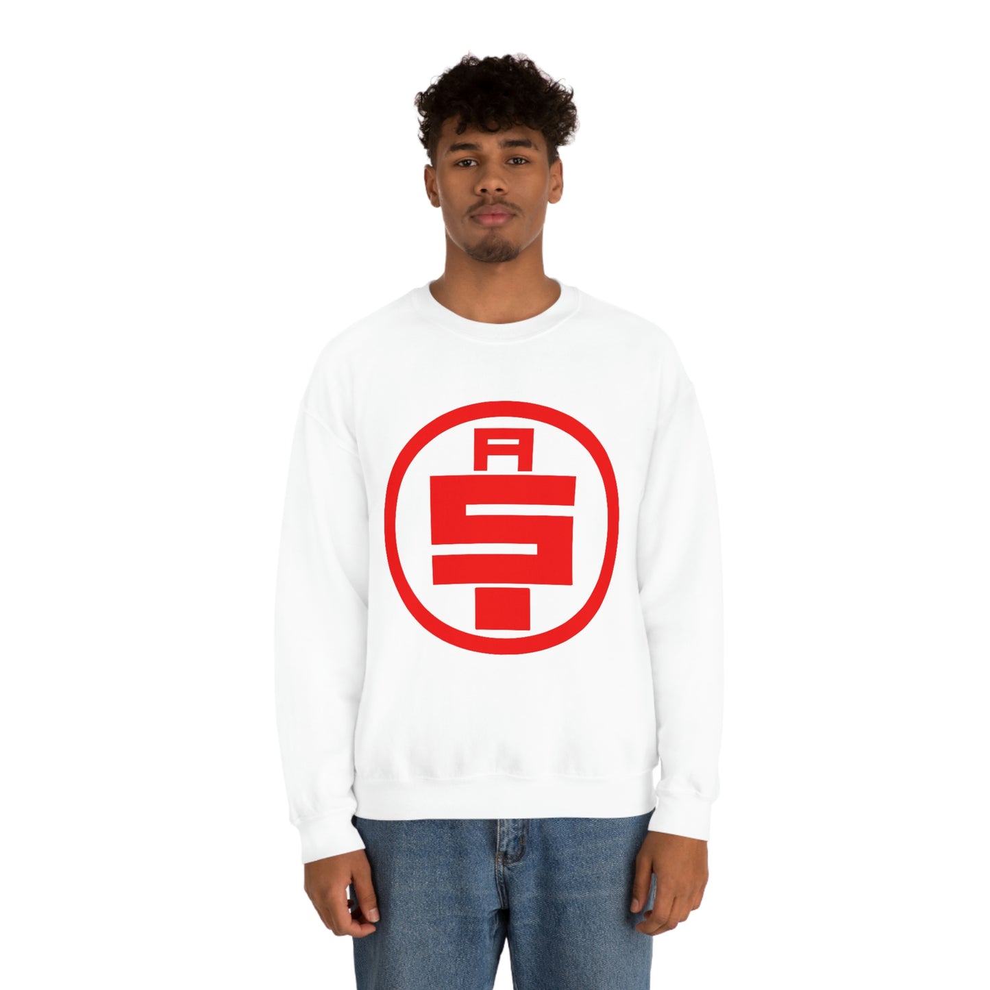 All Money In Black/Red White/Red Heavy Blend™ Crewneck Sweatshirt