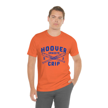 5 Deuce Hoover Gangsta Crip Blue Graphic Short Sleeve Tee