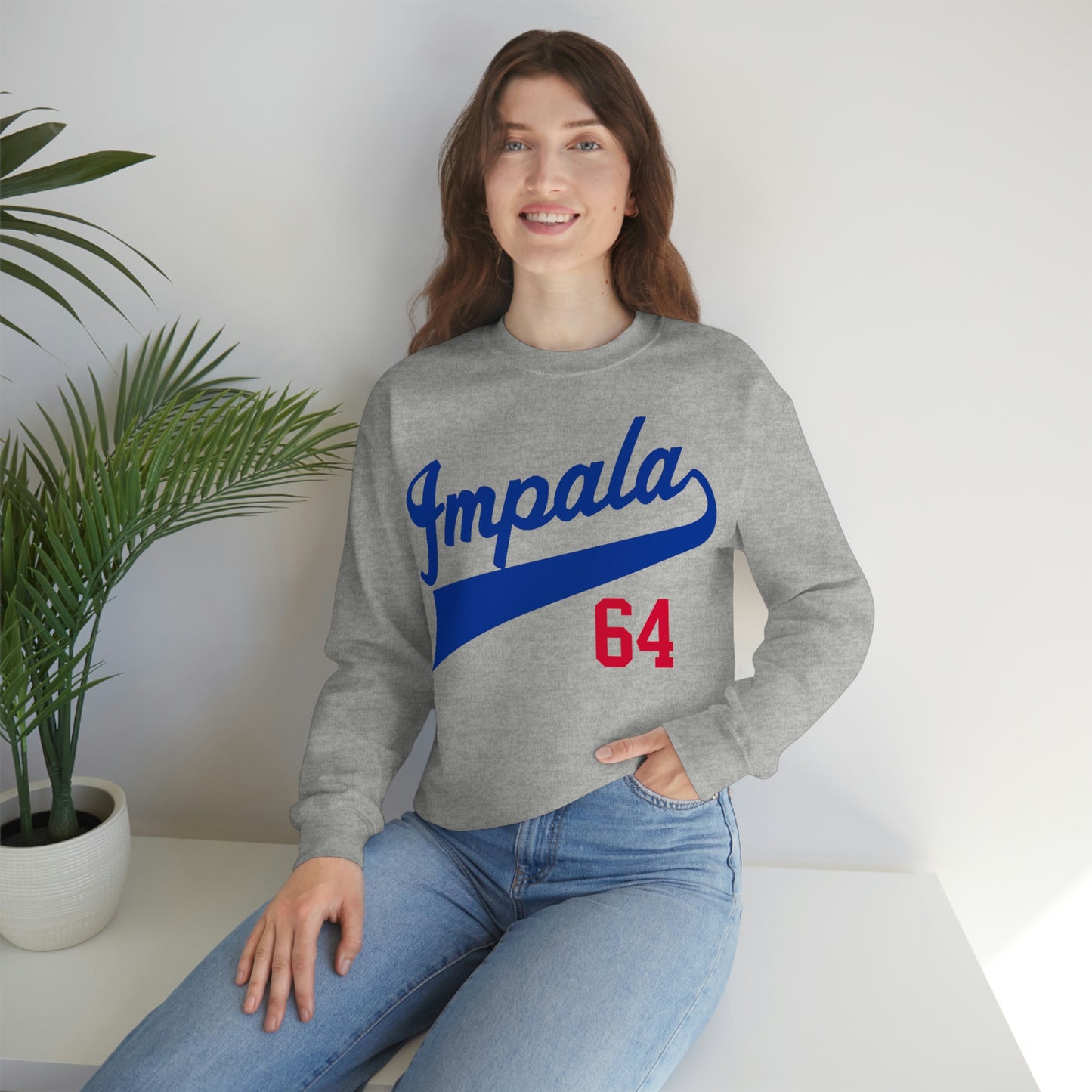 1964 Chevy Impala Heavy Blend Crewneck Sweatshirt