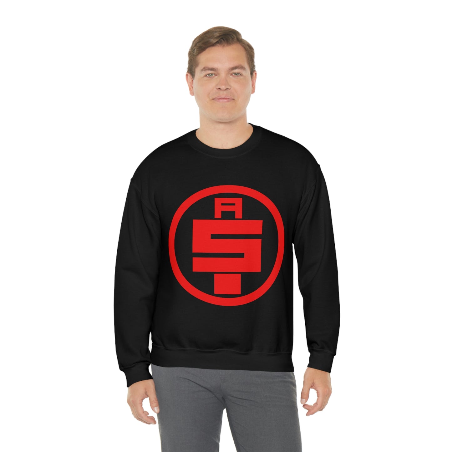 All Money In Sweatshirt Red Graphic Heavy Blend™ Crewneck Sweatshirt