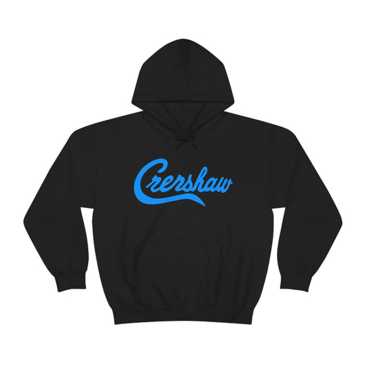 Crenshaw Classic T shirt Bright Blue Logo Heavy Blend™ Hooded Sweatshirt