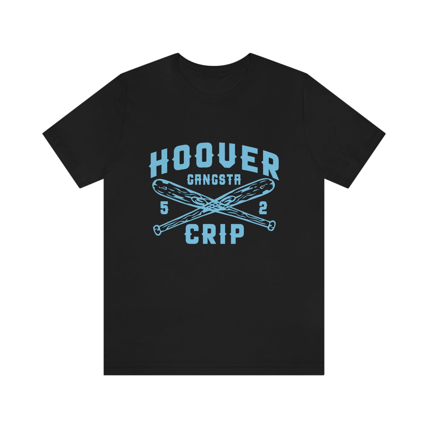 5 Deuce Hoover Gangsta Crip Blue Graphic Short Sleeve Tee