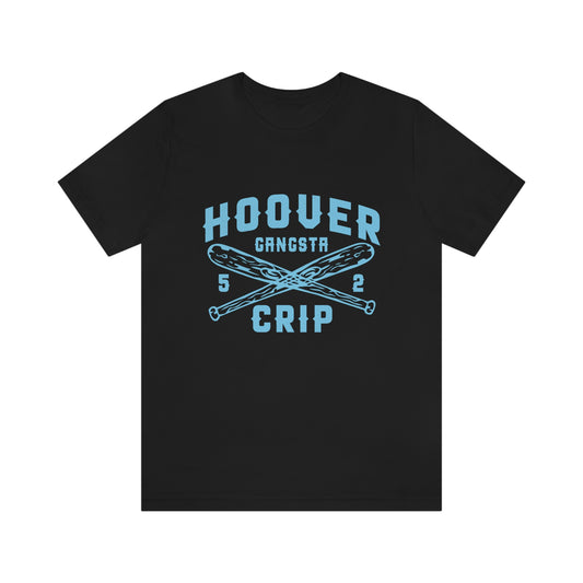 5 Deuce Hoover Gangsta Crip Blue Graphic Short Sleeve Tee