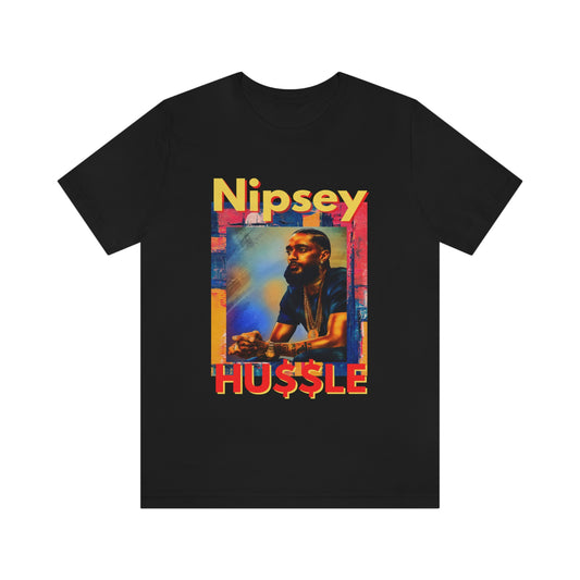 Nipsey Hussle Watercolor Graphic T Shirt Short Sleeve Tee