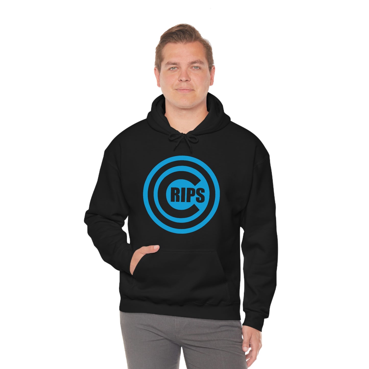 Crips Logo Blue Crip Gang Shirt Heavy Blend Hooded Sweatshirt