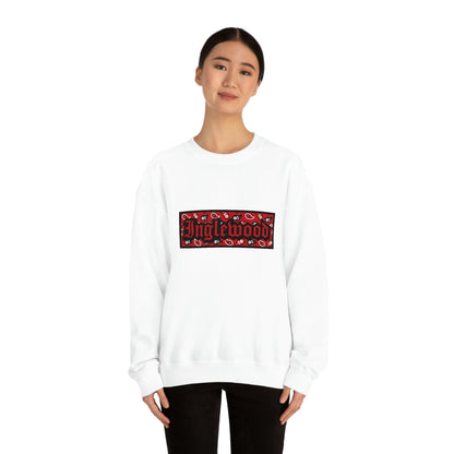 Inglewood Red Bandana Heavy Blend Crewneck Sweatshirt