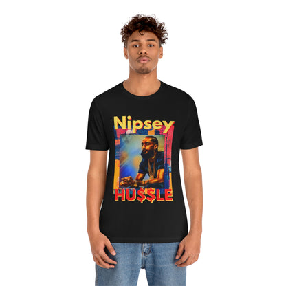 Nipsey Hussle Watercolor Graphic T Shirt Short Sleeve Tee