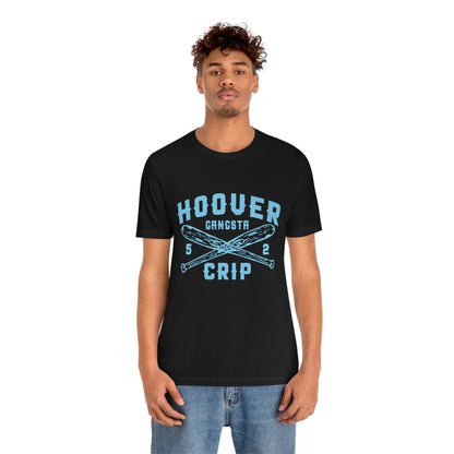 5 Deuce Hoover Gangsta Crip Blue Graphic Short Sleeve Tee