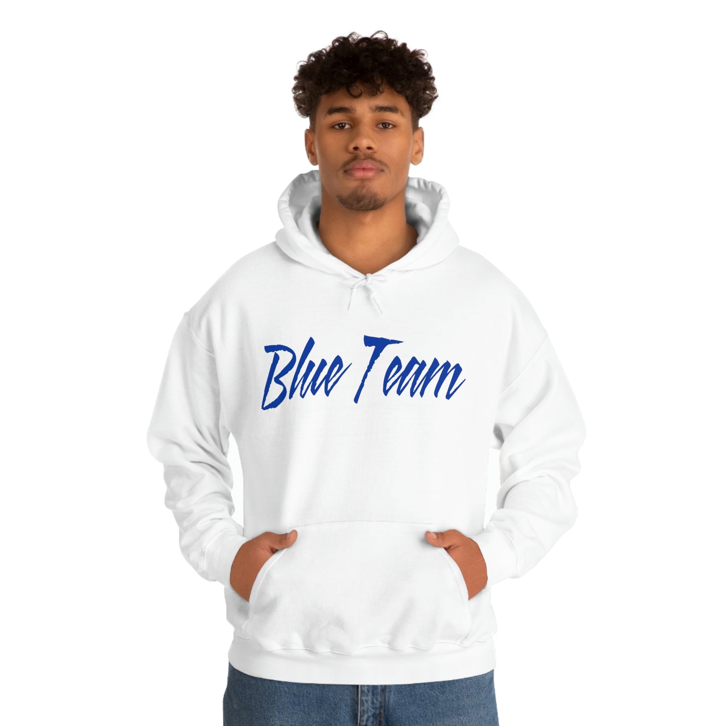 Blue Team Heavy Blend™ Hooded Sweatshirt