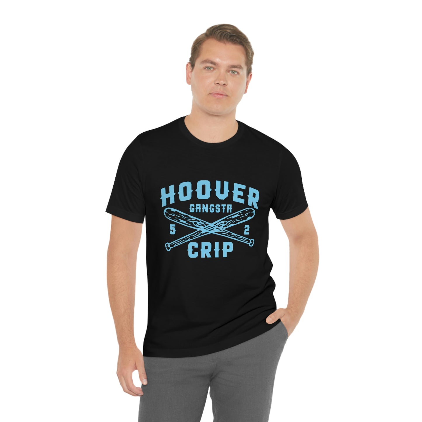 5 Deuce Hoover Gangsta Crip Blue Graphic Short Sleeve Tee