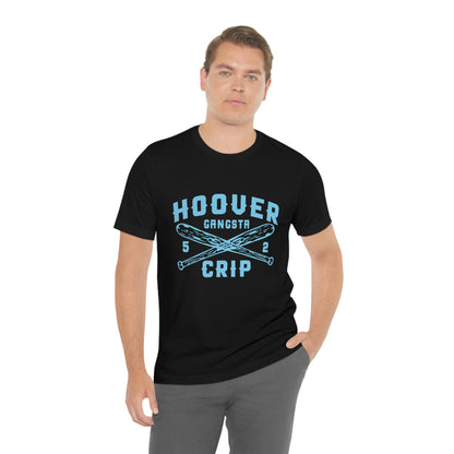 5 Deuce Hoover Gangsta Crip Blue Graphic Short Sleeve Tee