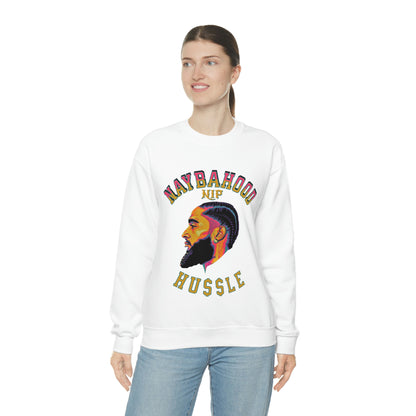 Naybahood Nip Hussle Nipsey Hussle Heavy Blend™ Crewneck Sweatshirt