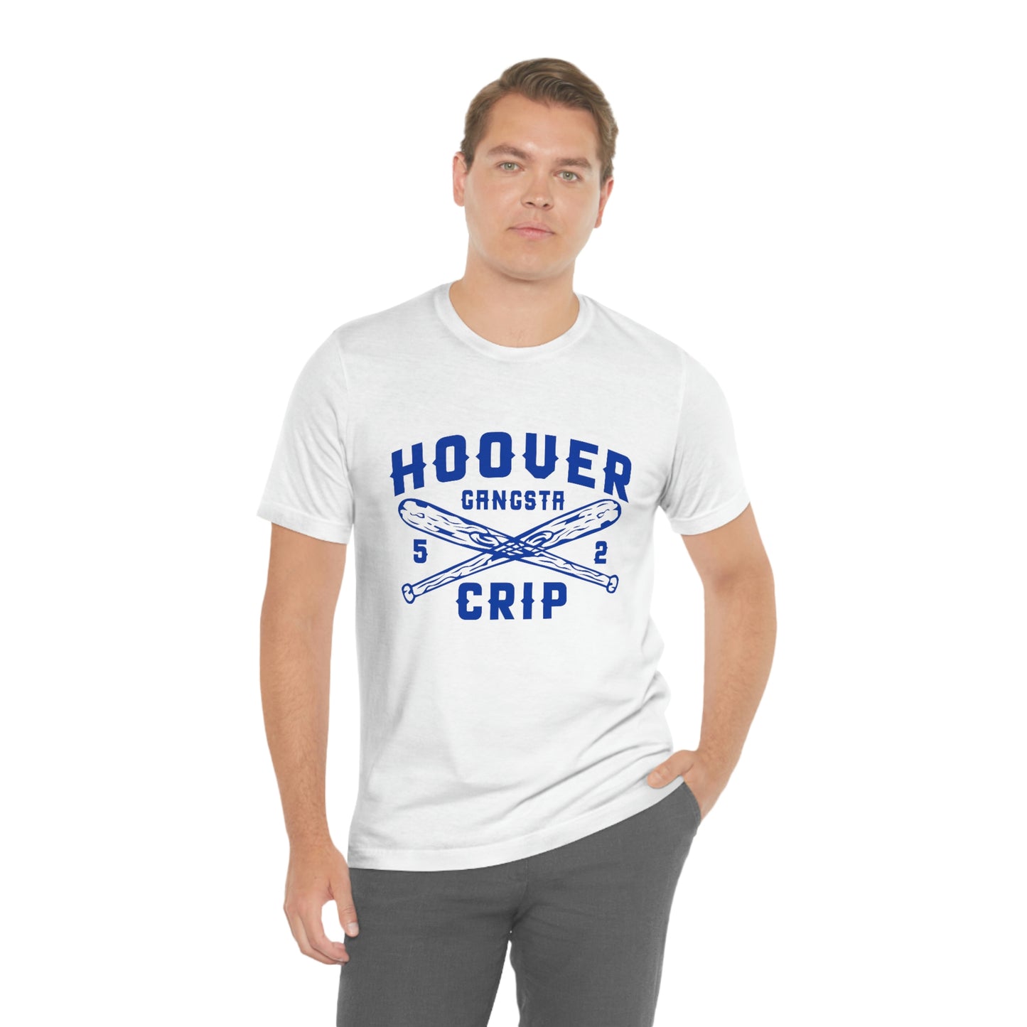 5 Deuce Hoover Gangsta Crip Blue Graphic Short Sleeve Tee