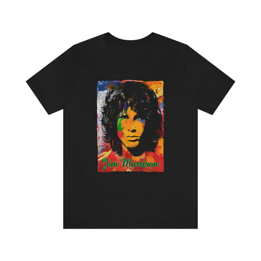 Jim Morrison Multicolor Graphic Short Sleeve Tee