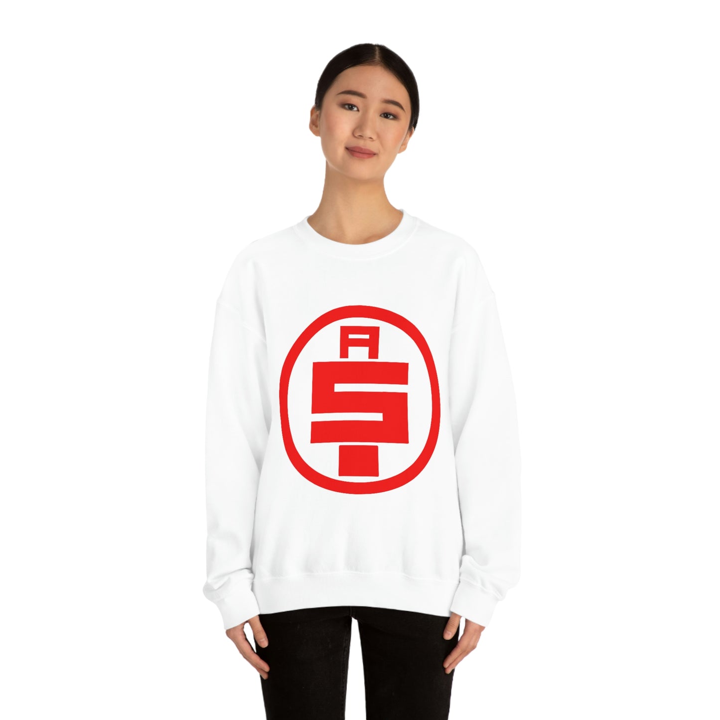 All Money In Sweatshirt Red Graphic Heavy Blend™ Crewneck Sweatshirt