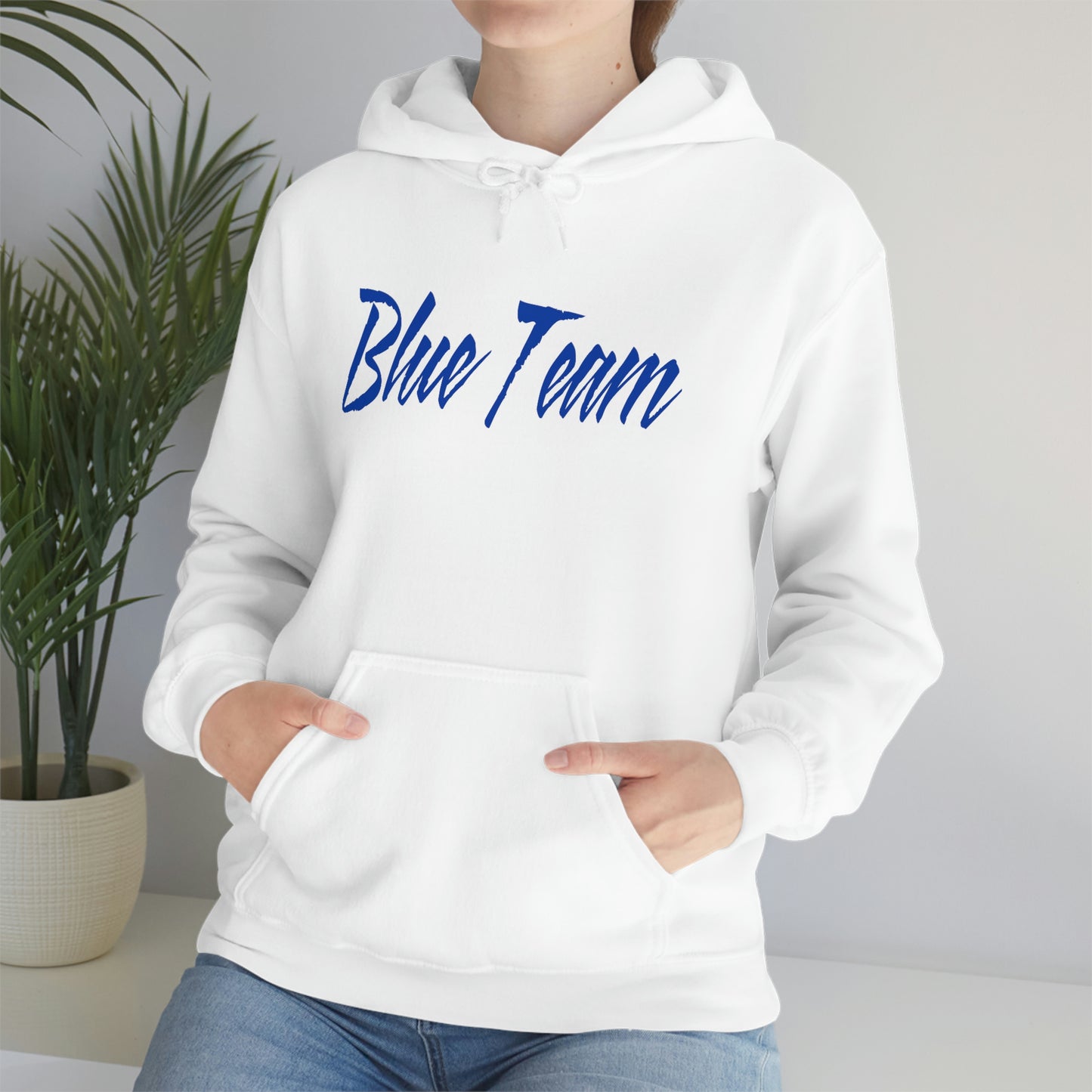 Blue Team Heavy Blend™ Hooded Sweatshirt