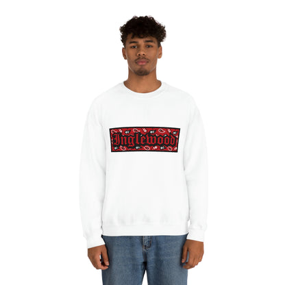 Inglewood Red Bandana Heavy Blend Crewneck Sweatshirt