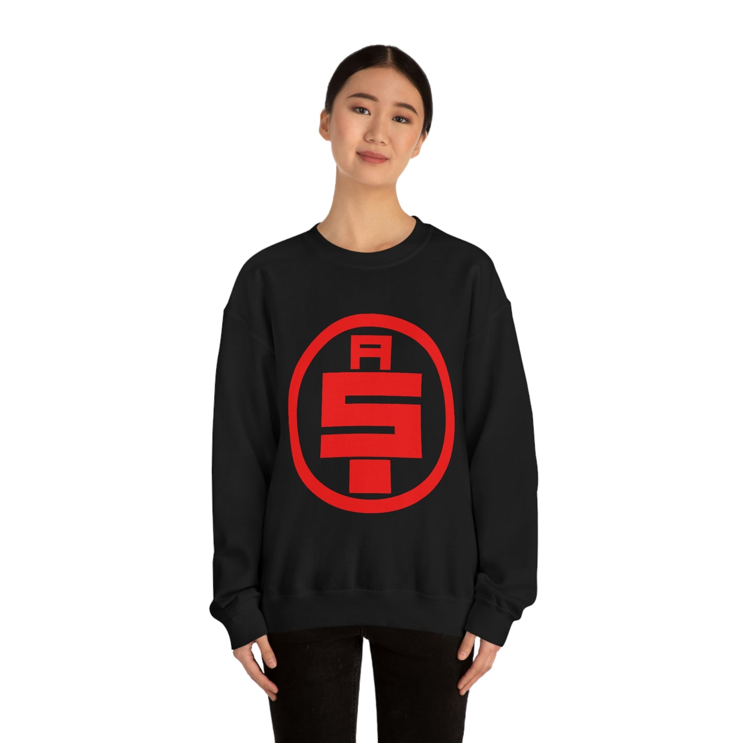 All Money In Sweatshirt Red Graphic Heavy Blend™ Crewneck Sweatshirt