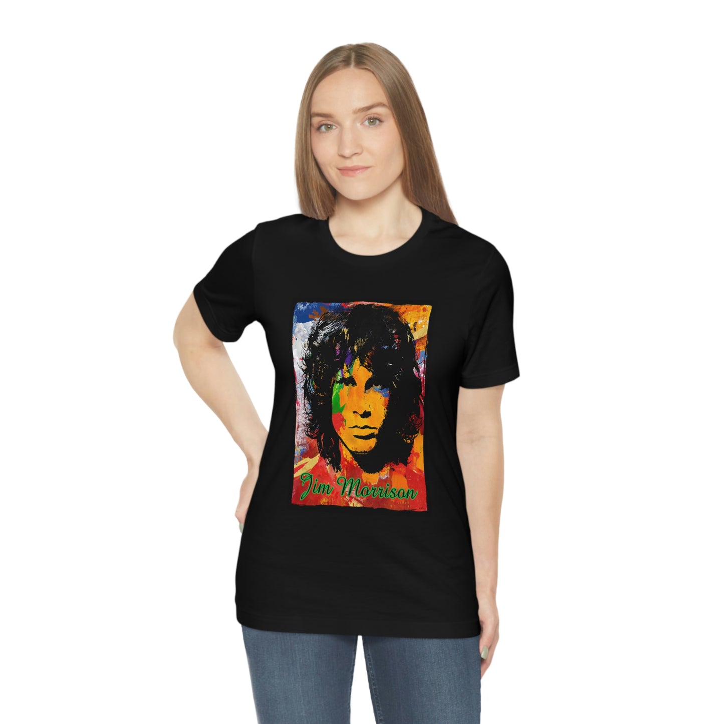 Jim Morrison Multicolor Graphic Short Sleeve Tee