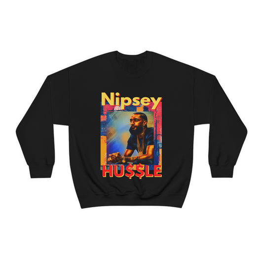 Nipsey Hussle Watercolor Graphic Heavy Blend™ Crewneck Sweatshirt