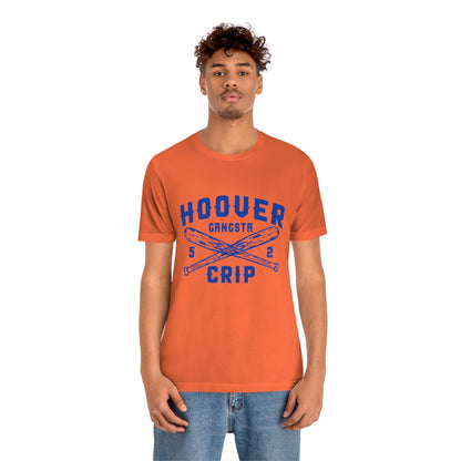 5 Deuce Hoover Gangsta Crip Blue Graphic Short Sleeve Tee