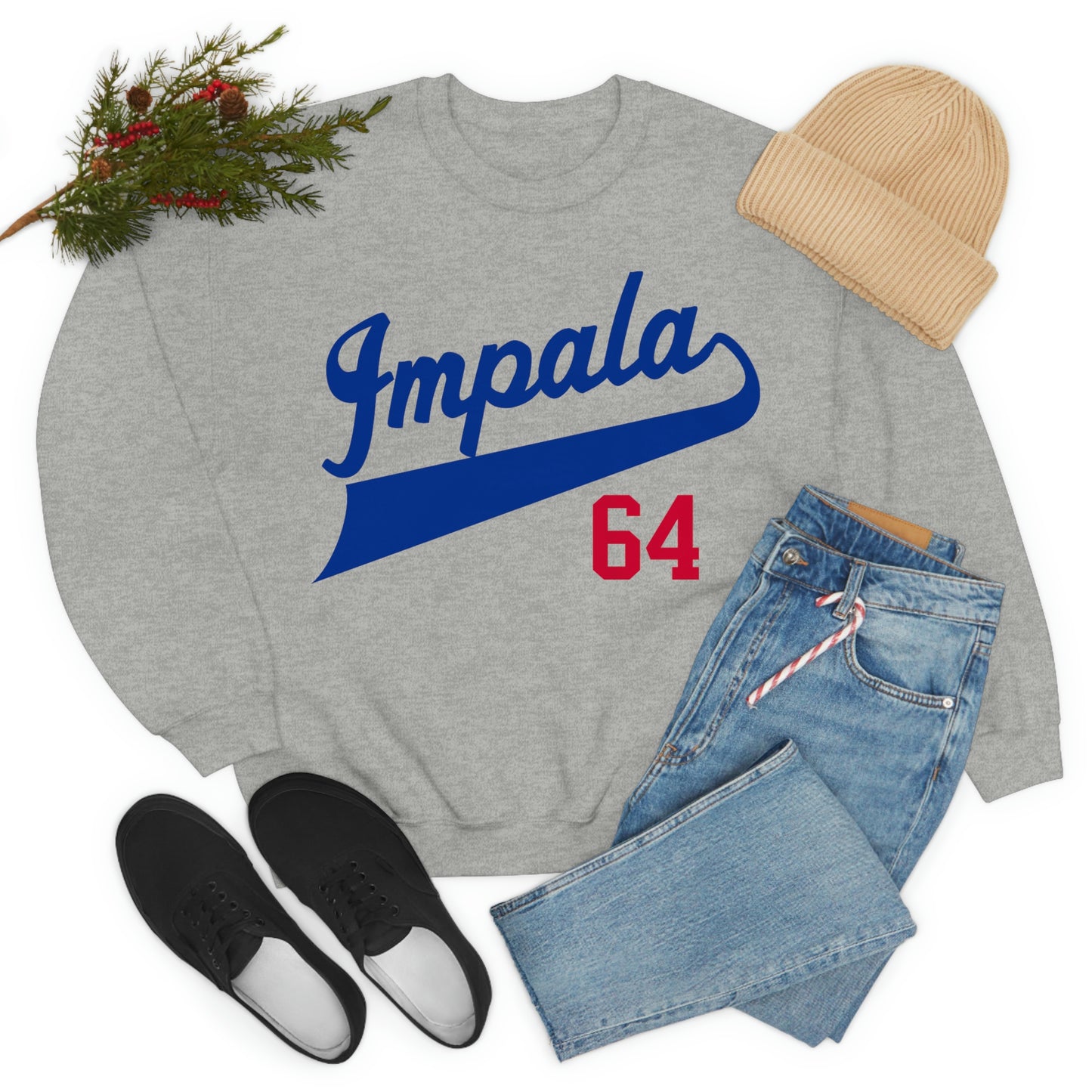 1964 Chevy Impala Heavy Blend Crewneck Sweatshirt