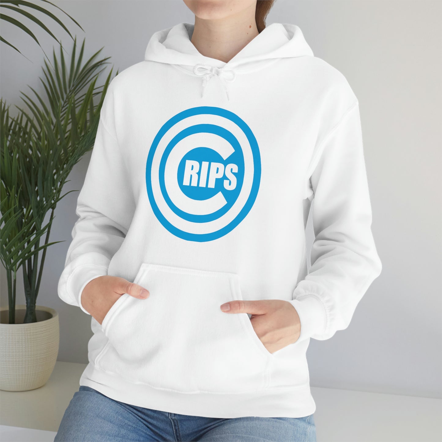 Crips Logo Blue Crip Gang Shirt Heavy Blend Hooded Sweatshirt