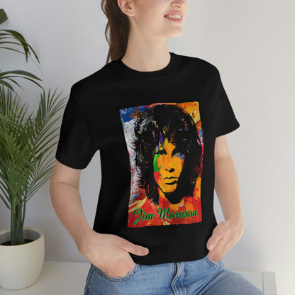 Jim Morrison Multicolor Graphic Short Sleeve Tee